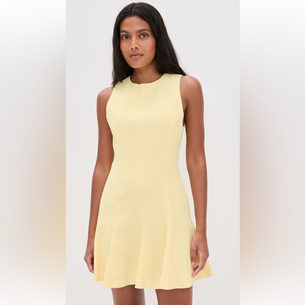 alice + olivia Isabelle Seamed Flare Mini Dress size 0 EUC